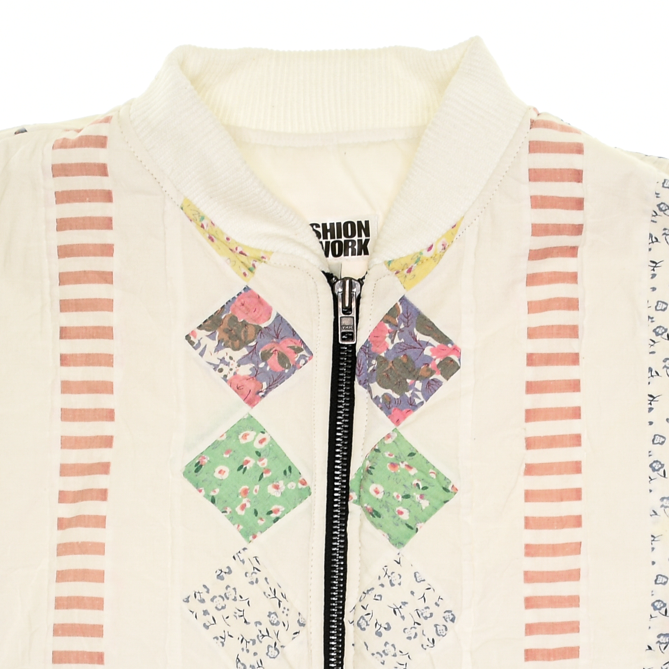 Pastels Diamond Patchwork Classic Quilt Bomber