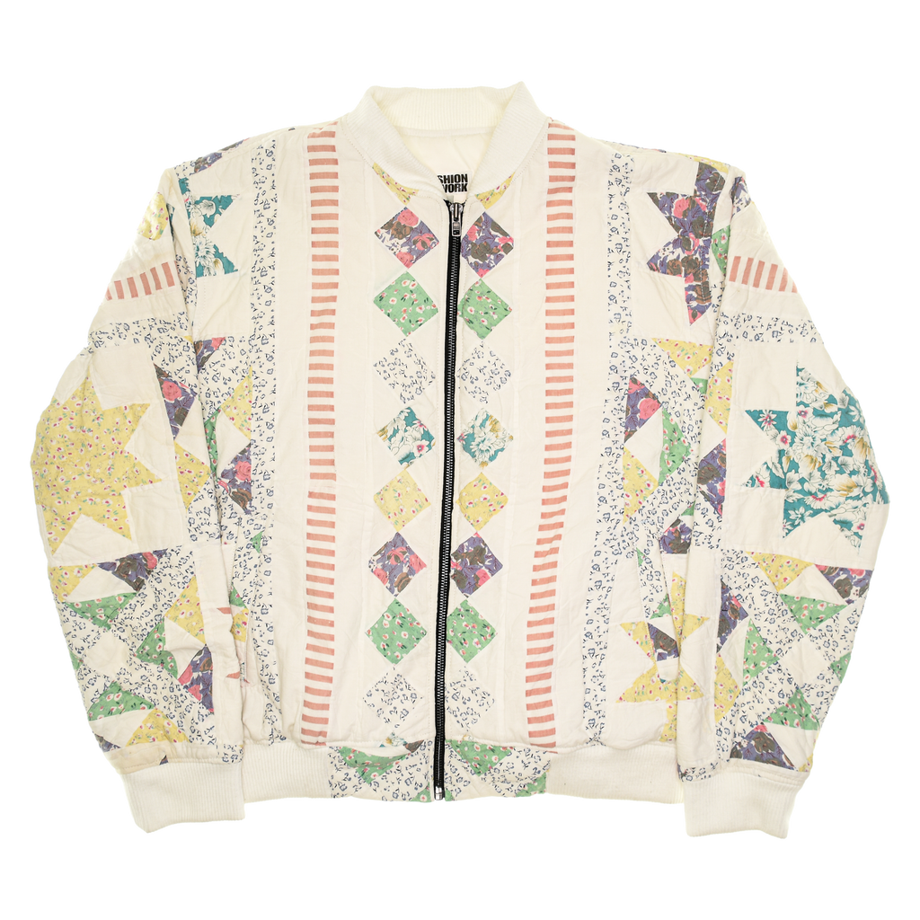 Pastels Diamond Patchwork Classic Quilt Bomber