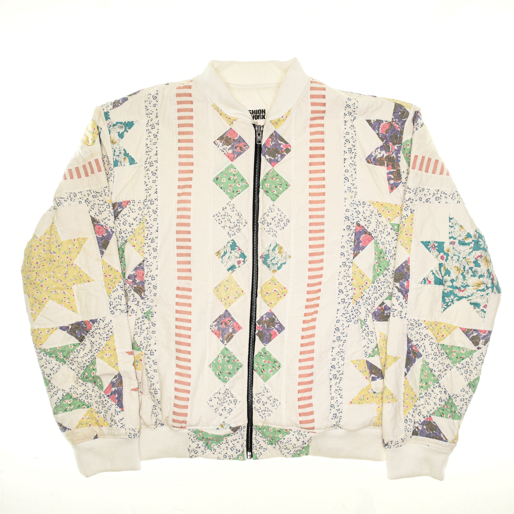 Pastels Diamond Patchwork Classic Quilt Bomber