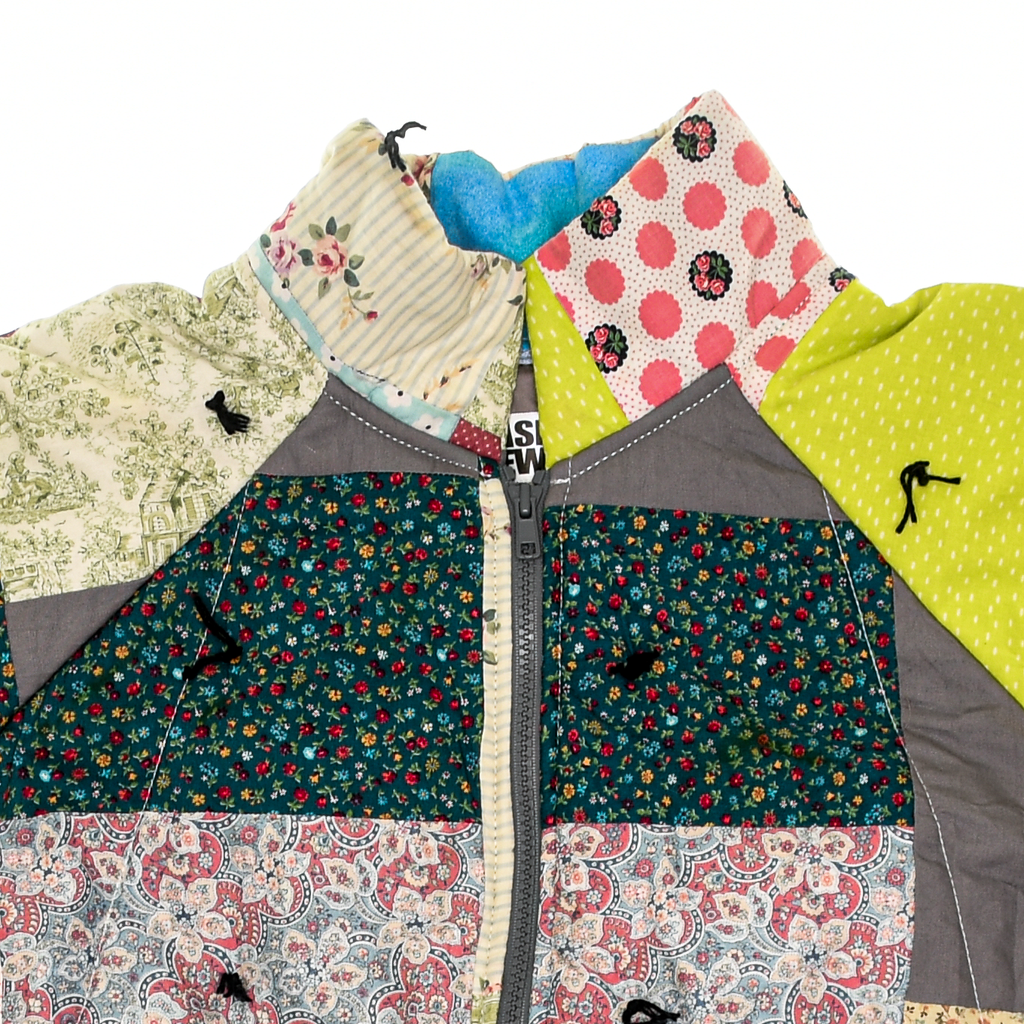 Vibrant Patchwork Classic Quilt Bomber