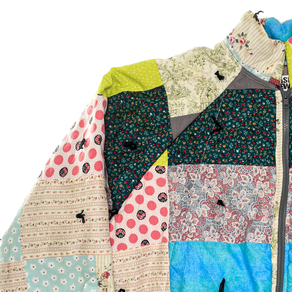Vibrant Patchwork Classic Quilt Bomber