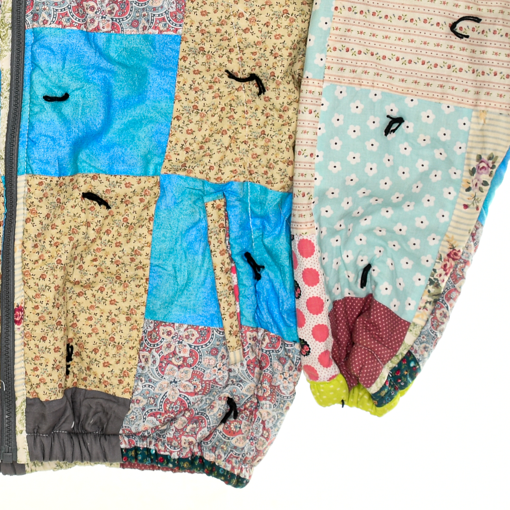 Vibrant Patchwork Classic Quilt Bomber