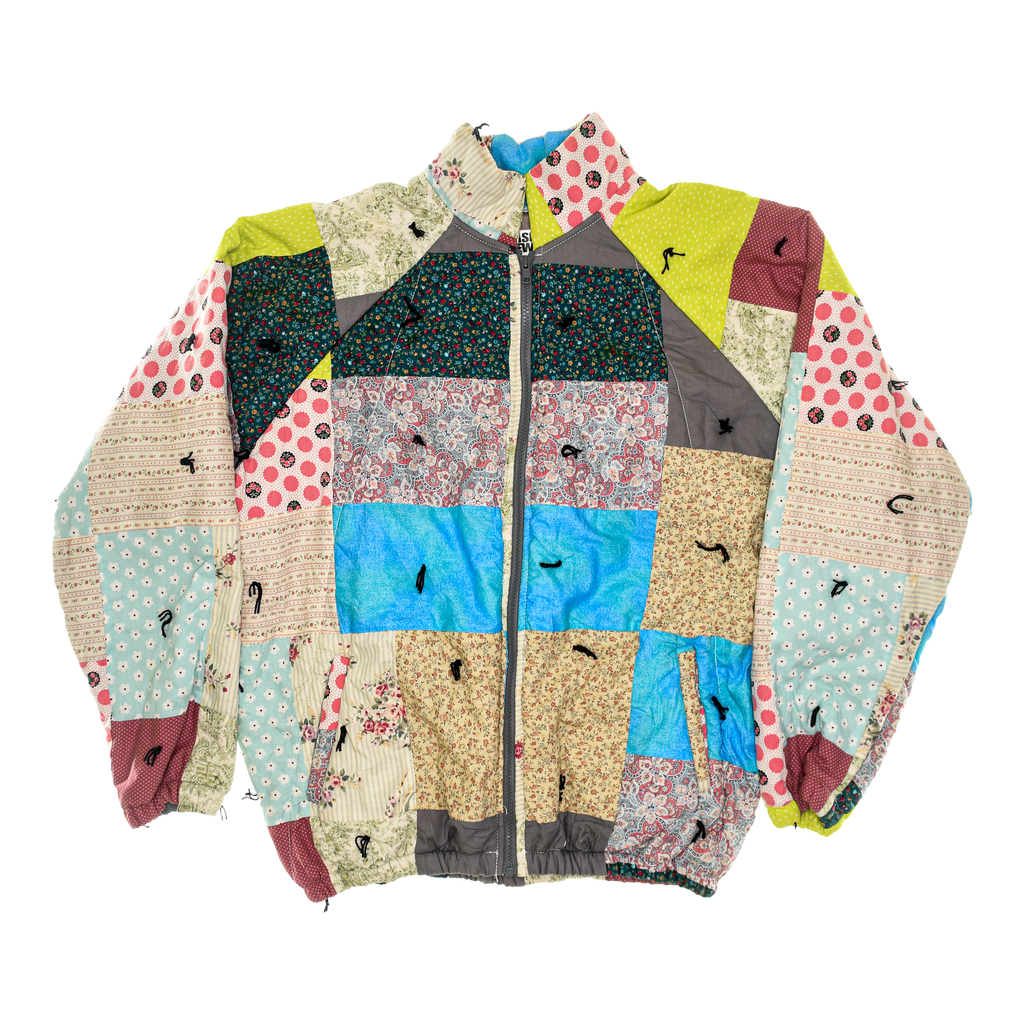 Vibrant Patchwork Classic Quilt Bomber