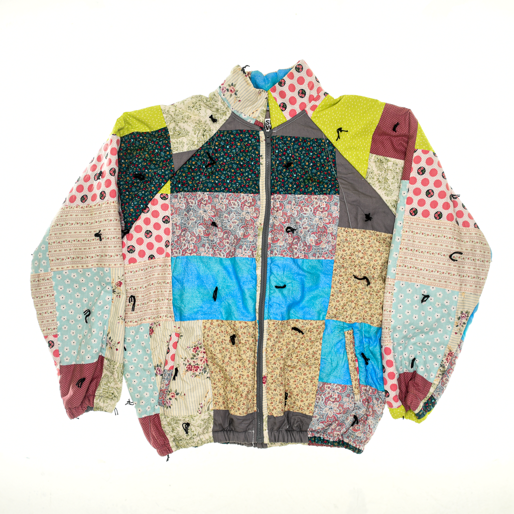 Vibrant Patchwork Classic Quilt Bomber