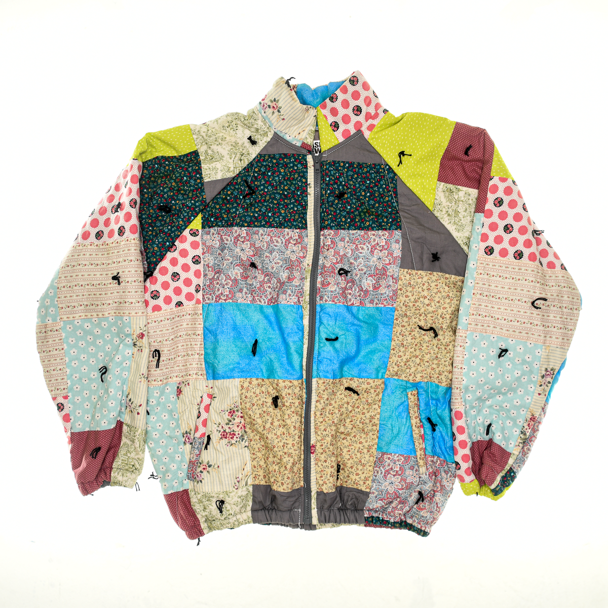 Vibrant Patchwork Classic Quilt Bomber