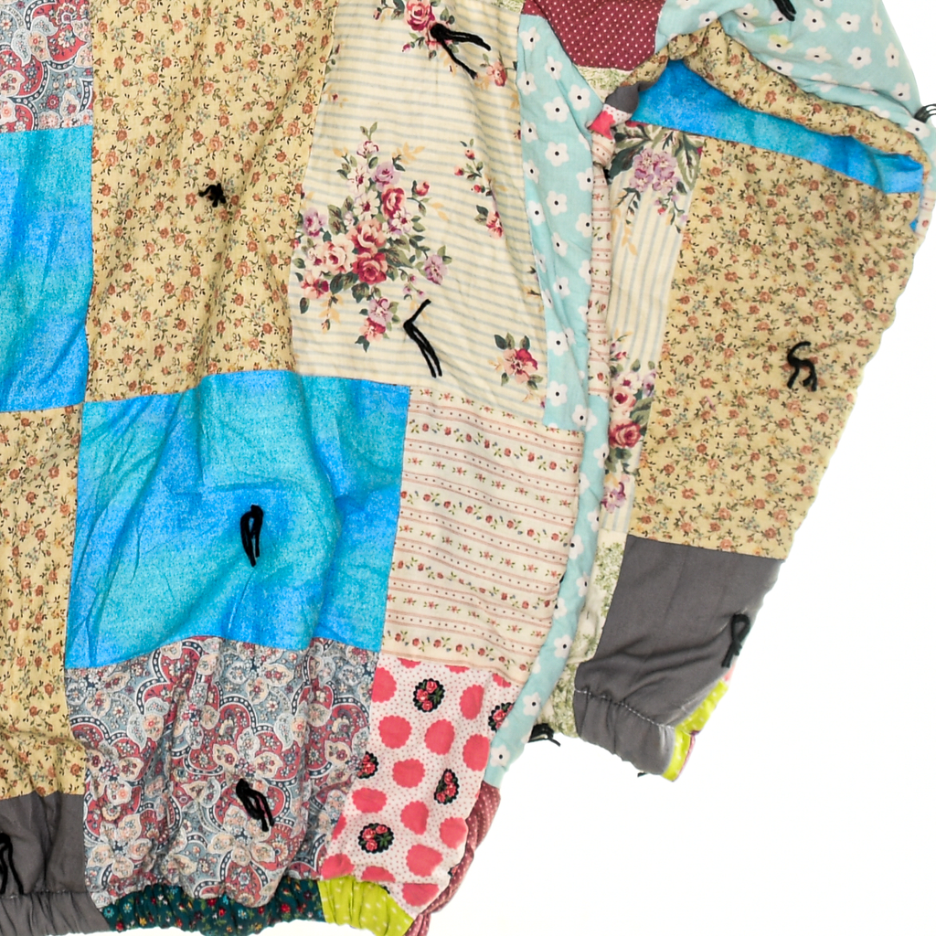 Vibrant Patchwork Classic Quilt Bomber