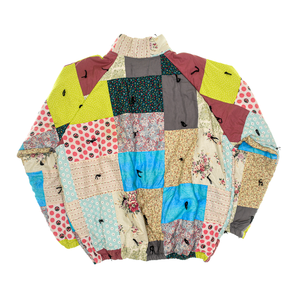 Vibrant Patchwork Classic Quilt Bomber