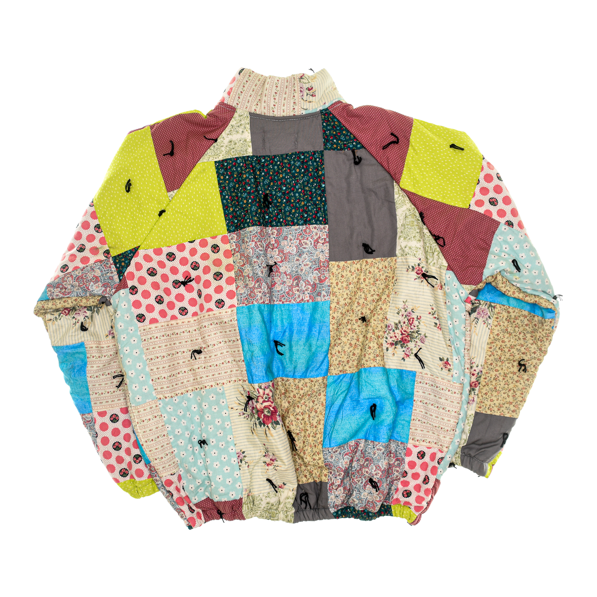 Vibrant Patchwork Classic Quilt Bomber