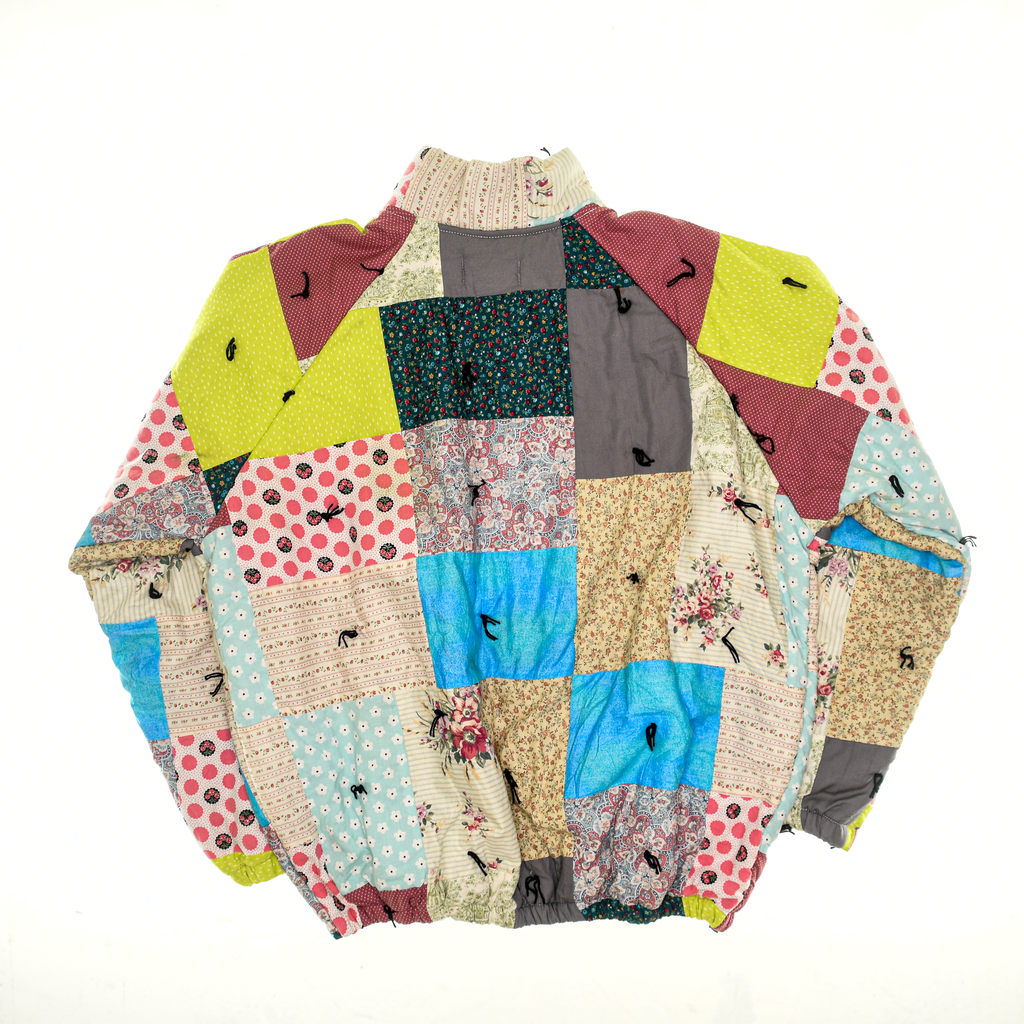 Vibrant Patchwork Classic Quilt Bomber