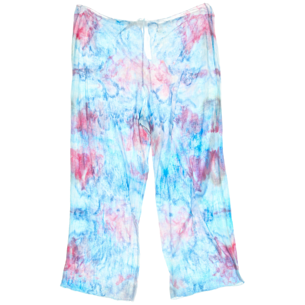 Ice Dye Cotton Pants