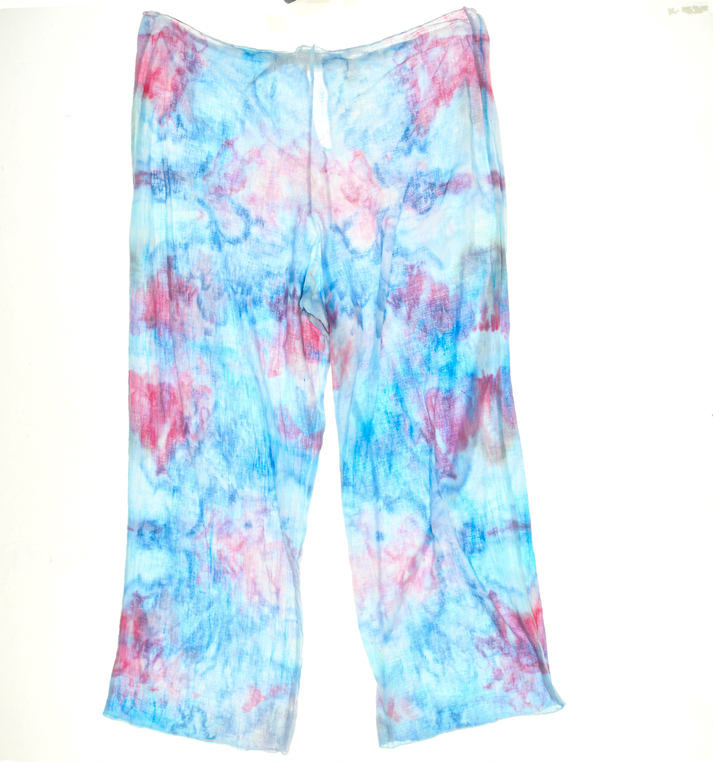 Ice Dye Cotton Pants