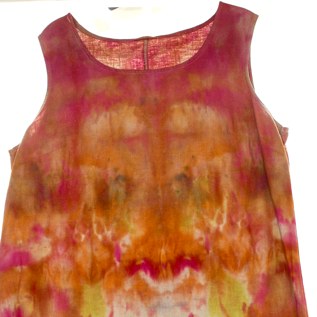 Ice Dye Linen Maxi Dress