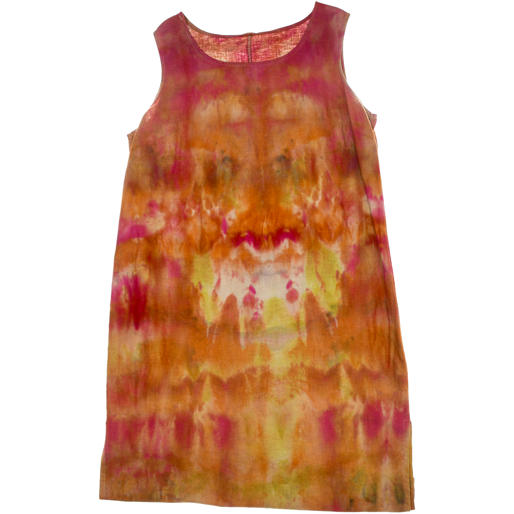 Ice Dye Linen Maxi Dress