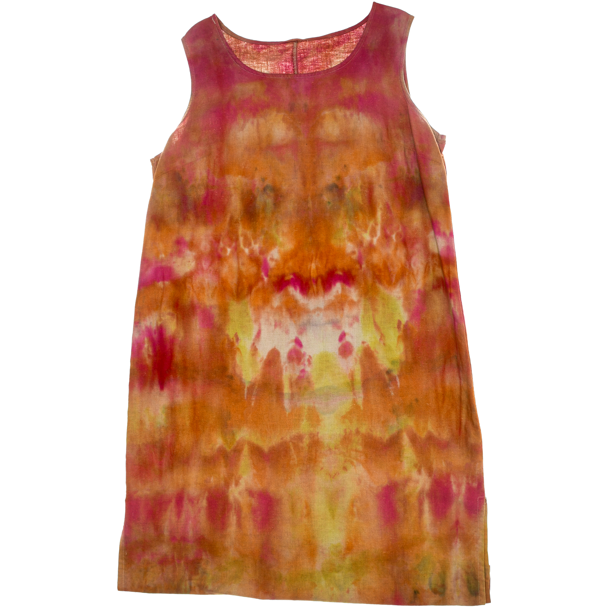 Ice Dye Linen Maxi Dress