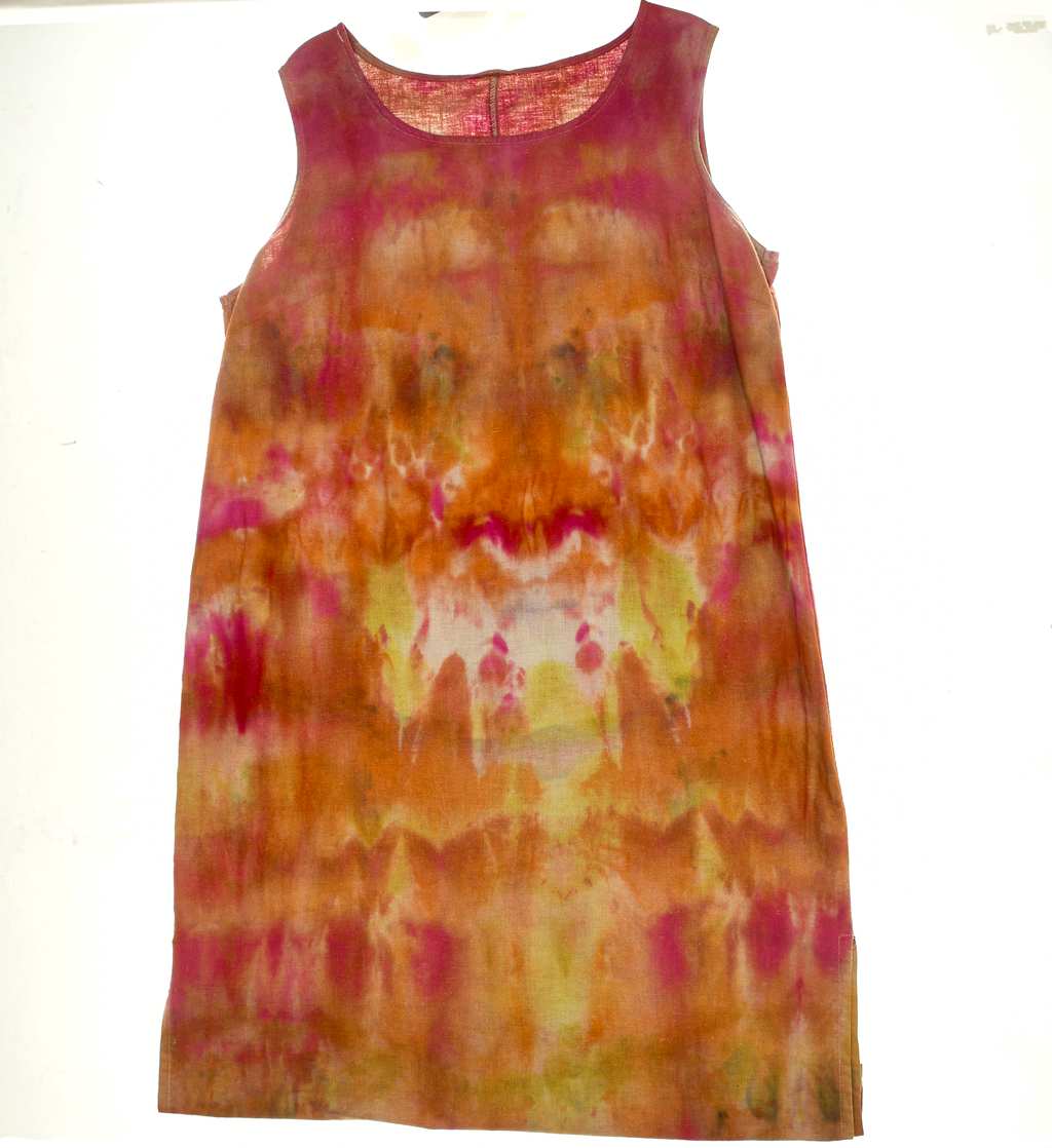 Ice Dye Linen Maxi Dress