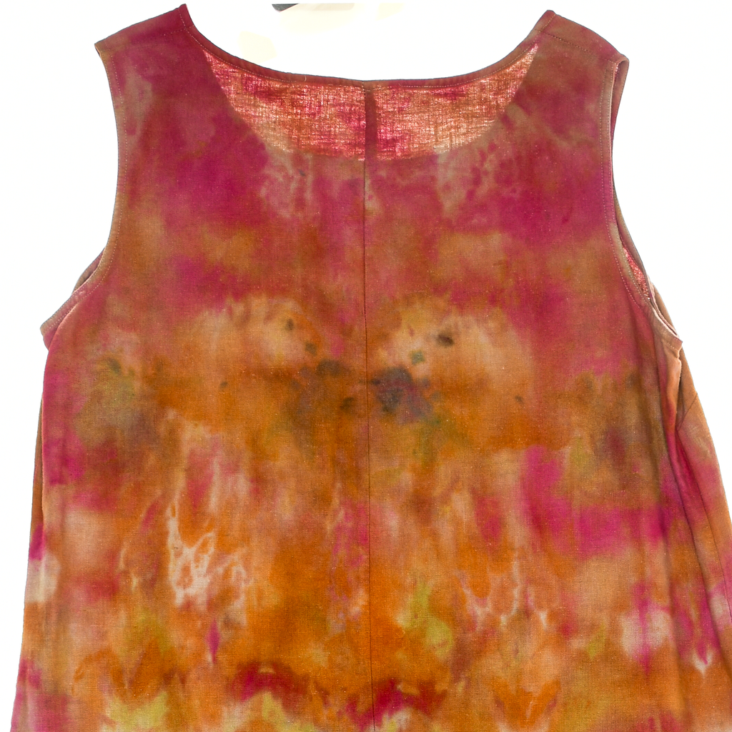 Ice Dye Linen Maxi Dress