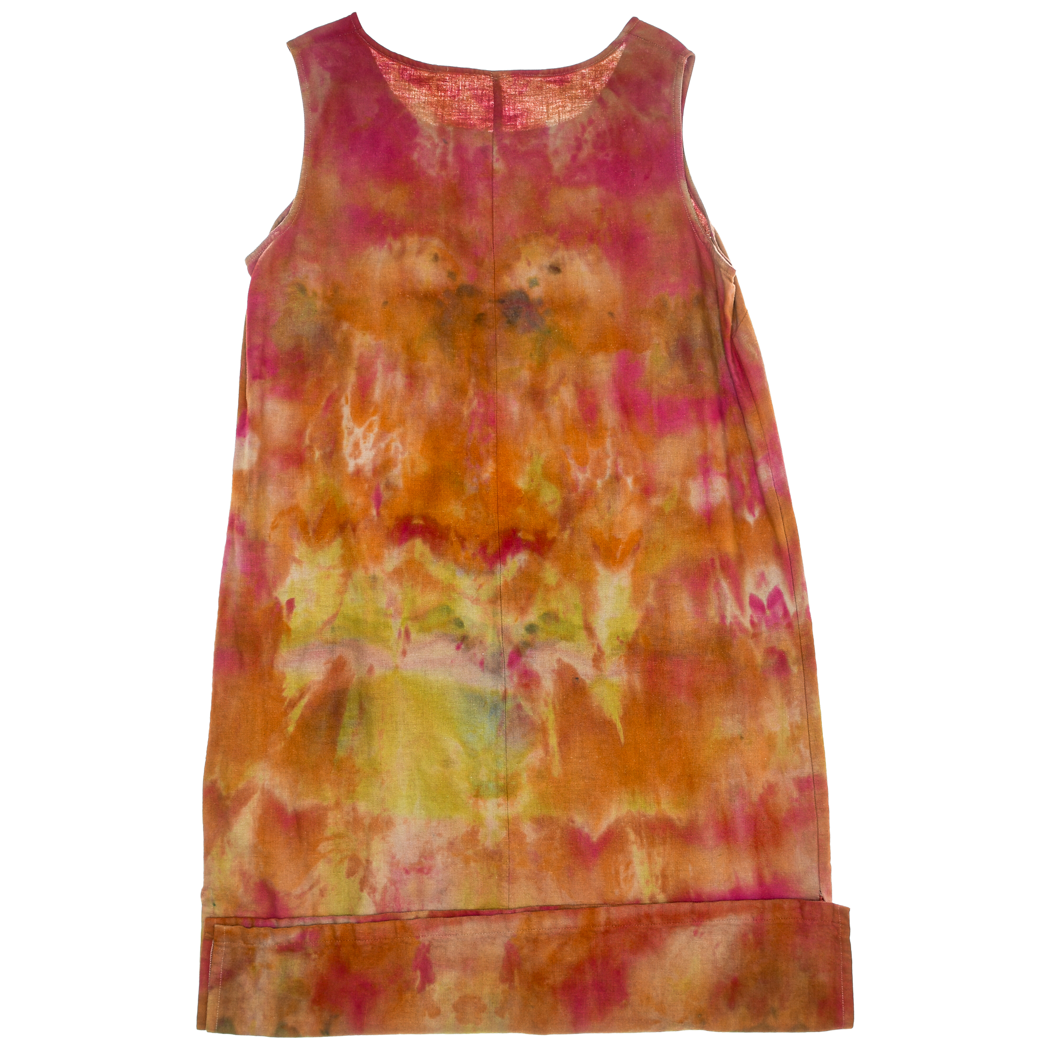 Ice Dye Linen Maxi Dress