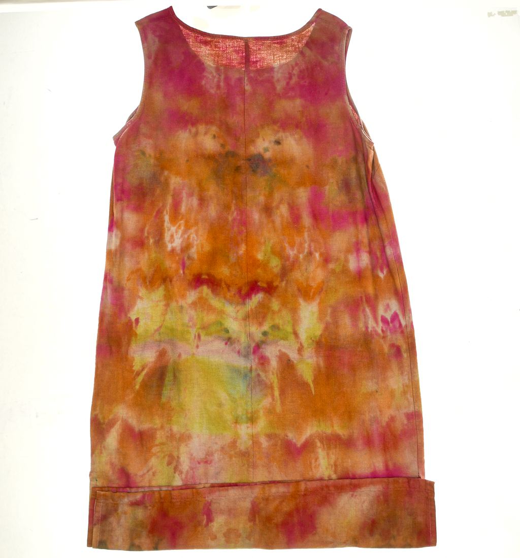 Ice Dye Linen Maxi Dress