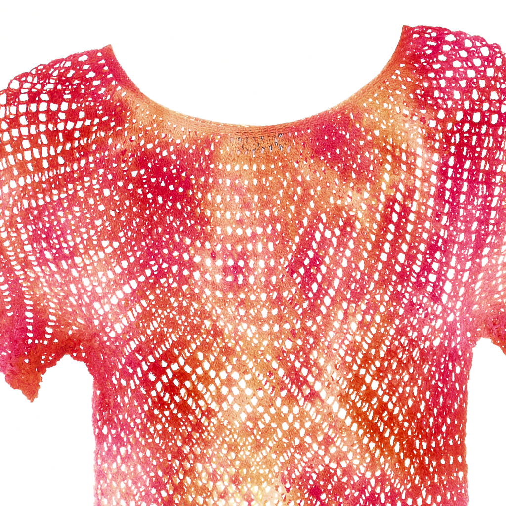 Ice Dye Crochet Blouse