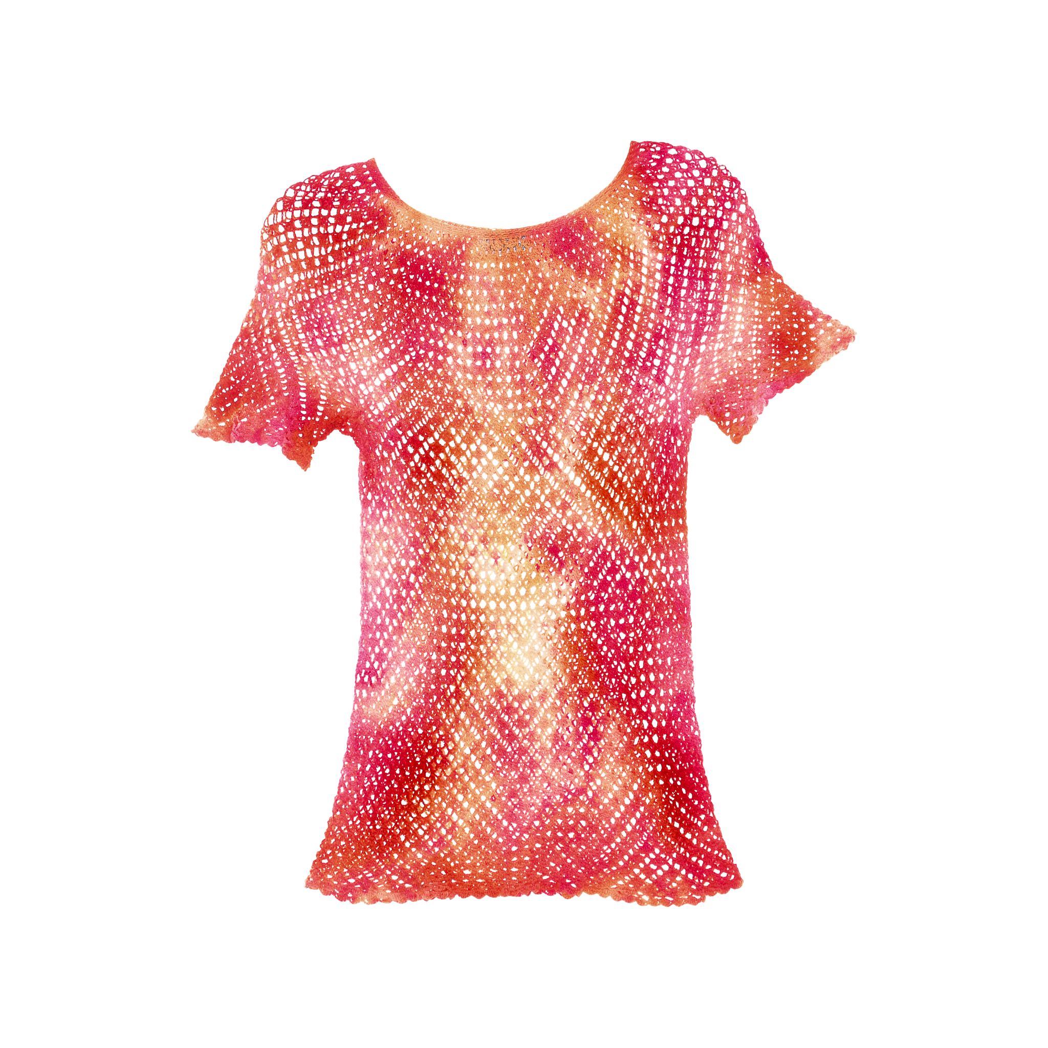 Ice Dye Crochet Blouse