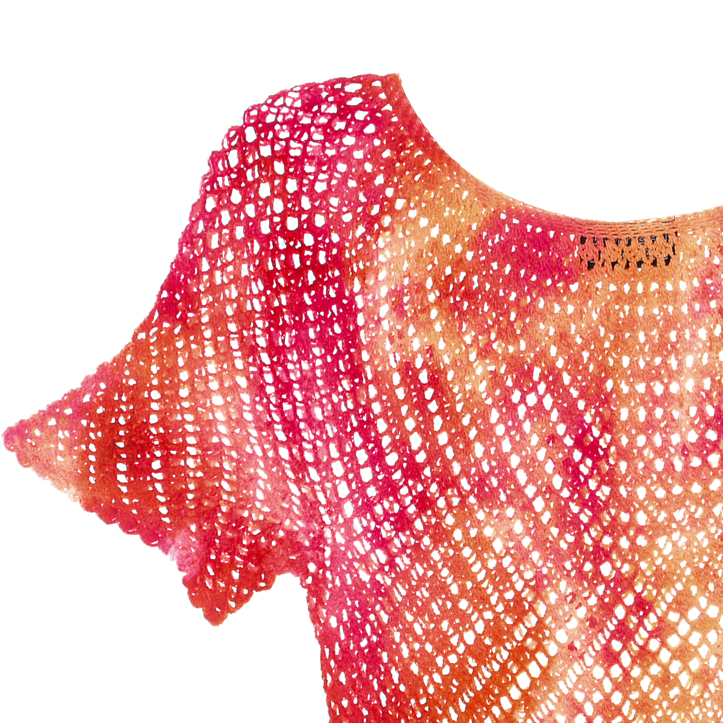 Ice Dye Crochet Blouse