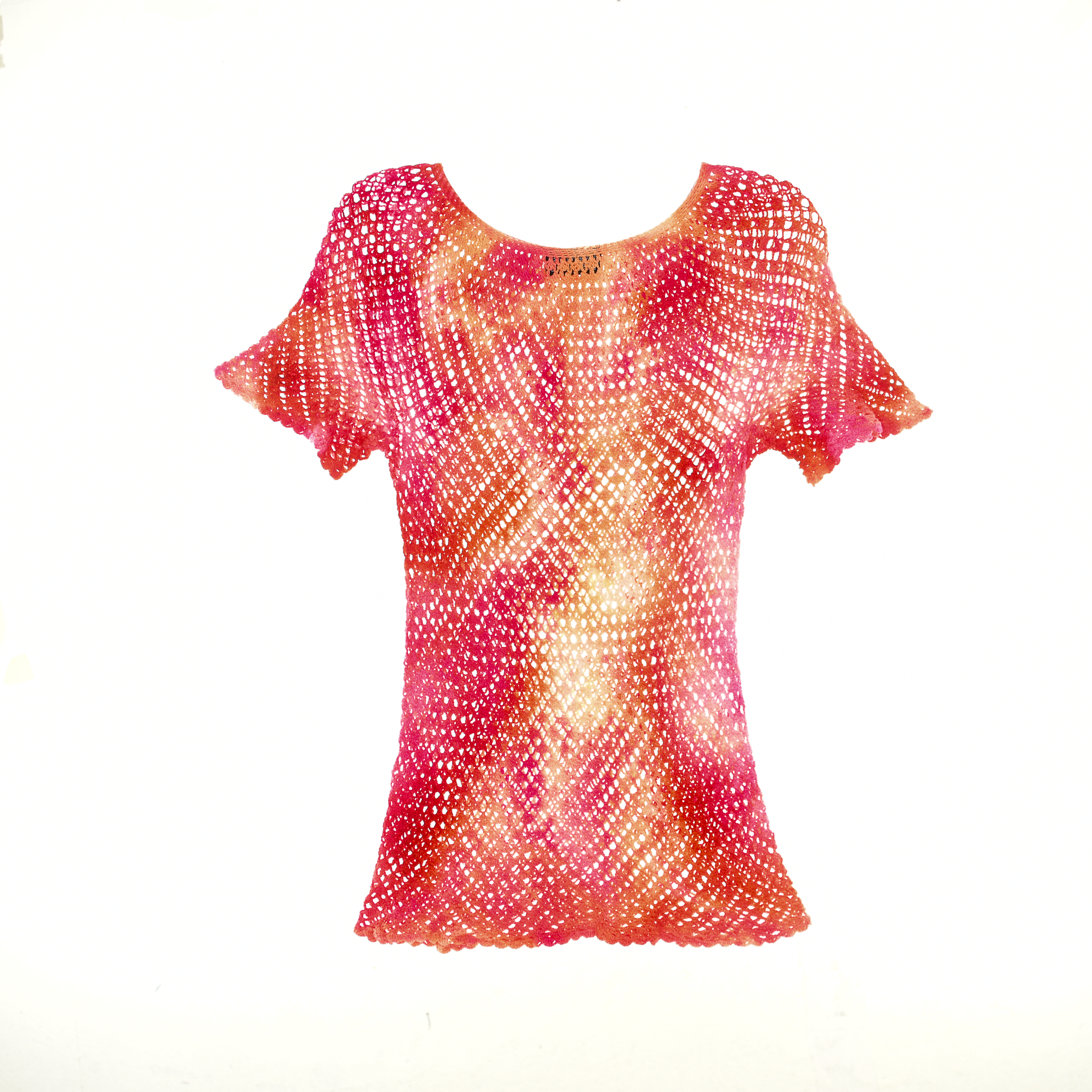 Ice Dye Crochet Blouse