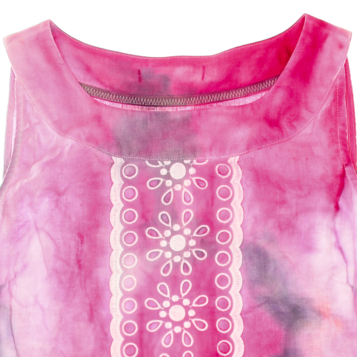 Ice Dye Daisy Linen Tank Top