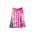 Ice Dye Daisy Linen Tank Top