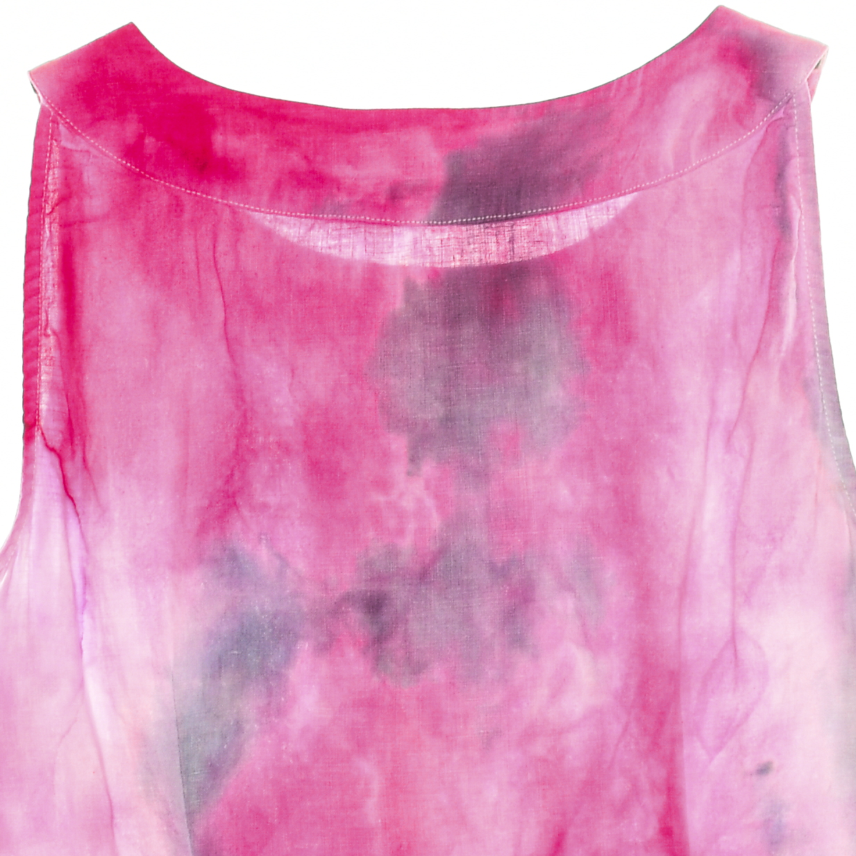 Ice Dye Daisy Linen Tank Top