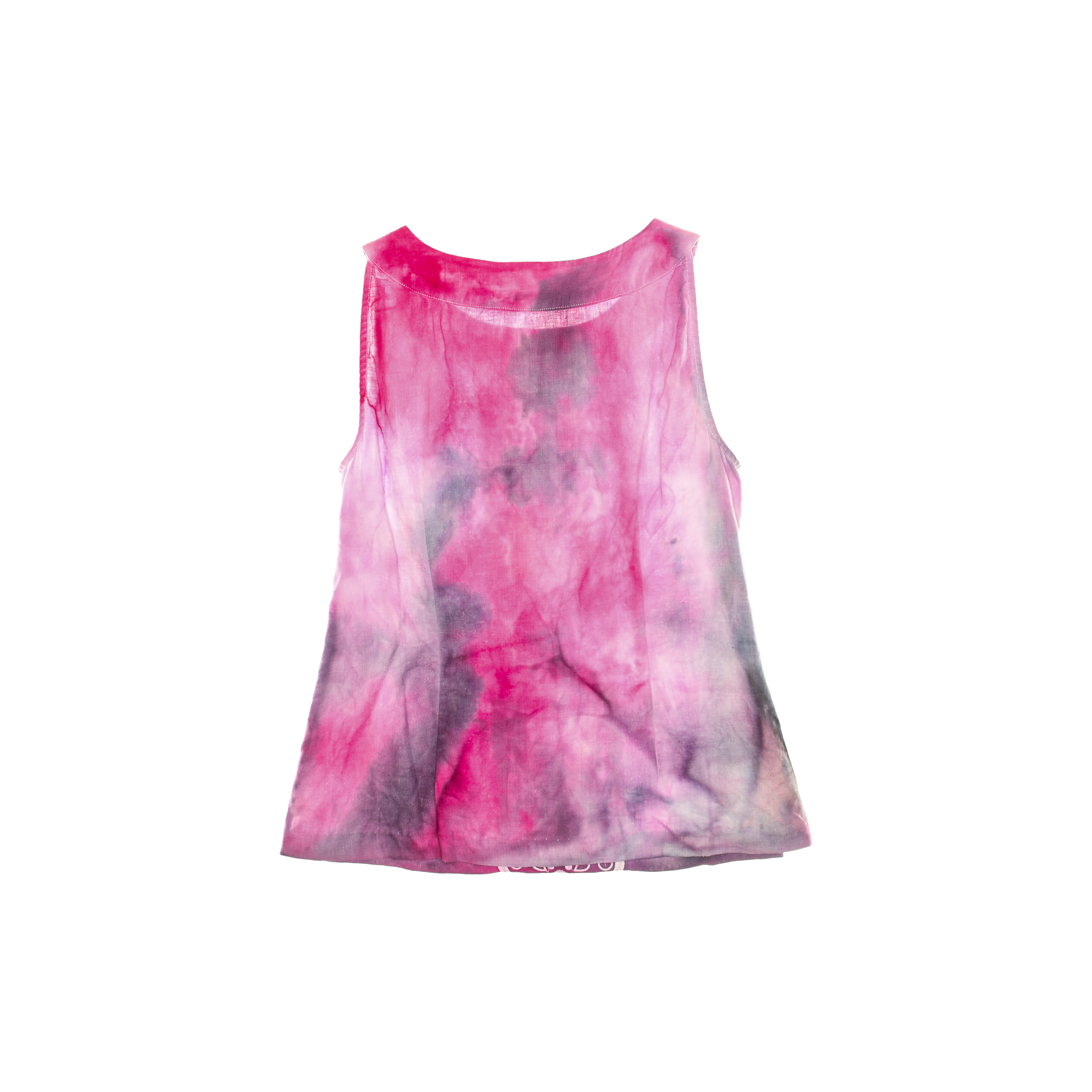 Ice Dye Daisy Linen Tank Top