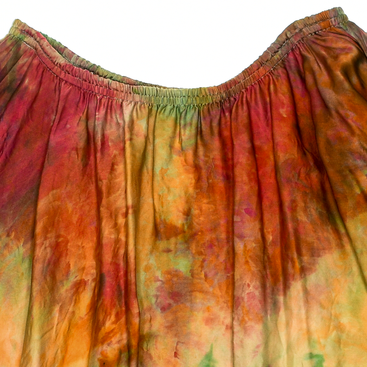 Ice Dye Silk Skirt