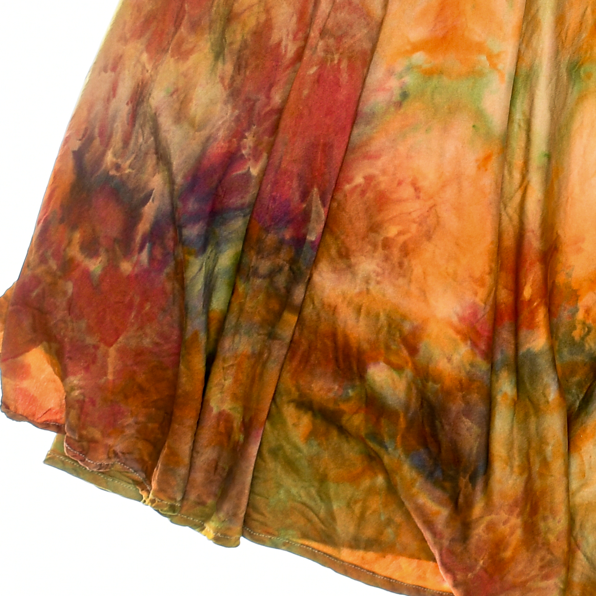 Ice Dye Silk Skirt