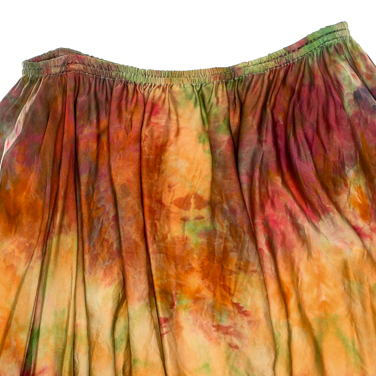 Ice Dye Silk Skirt
