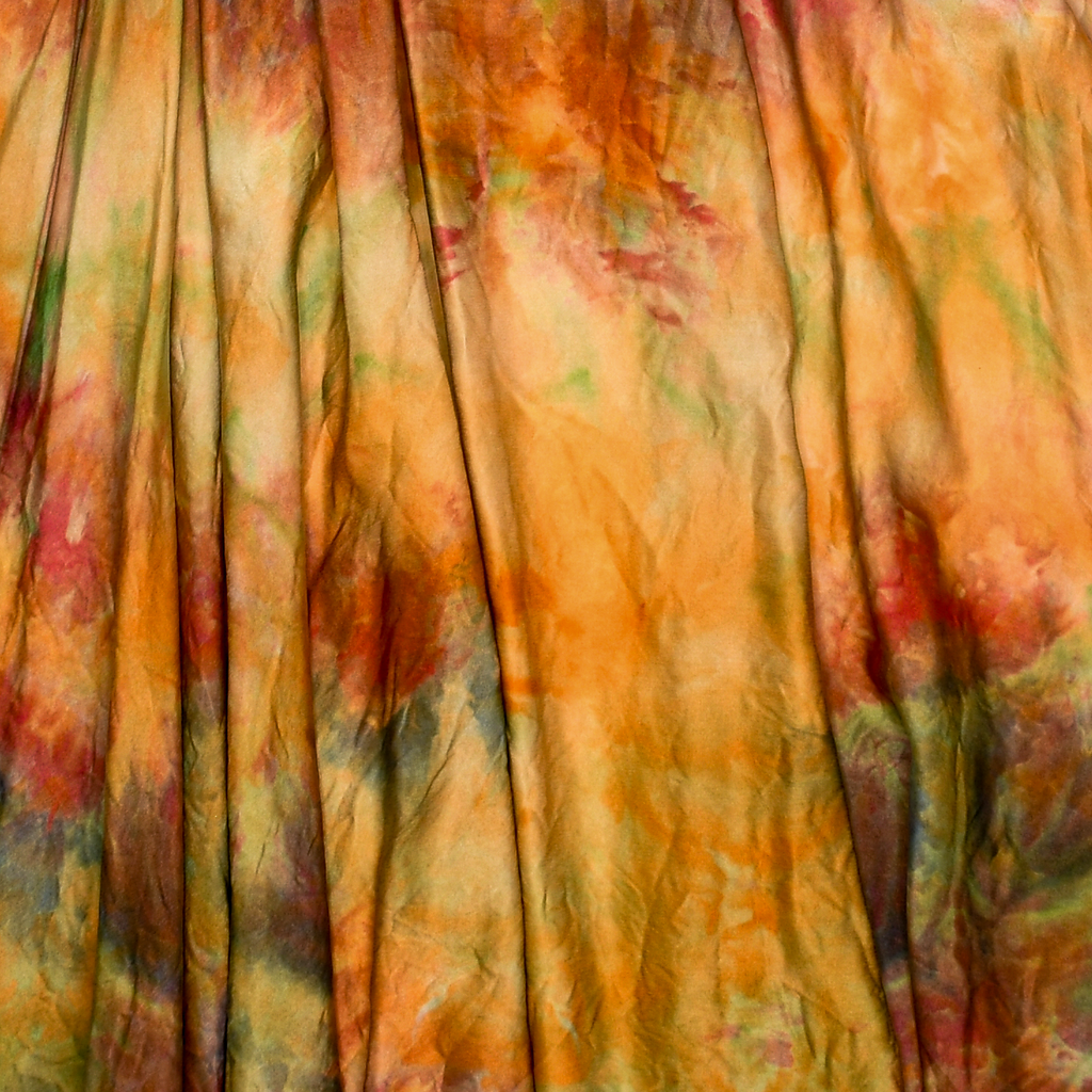 Ice Dye Silk Skirt