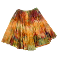 Ice Dye Silk Skirt