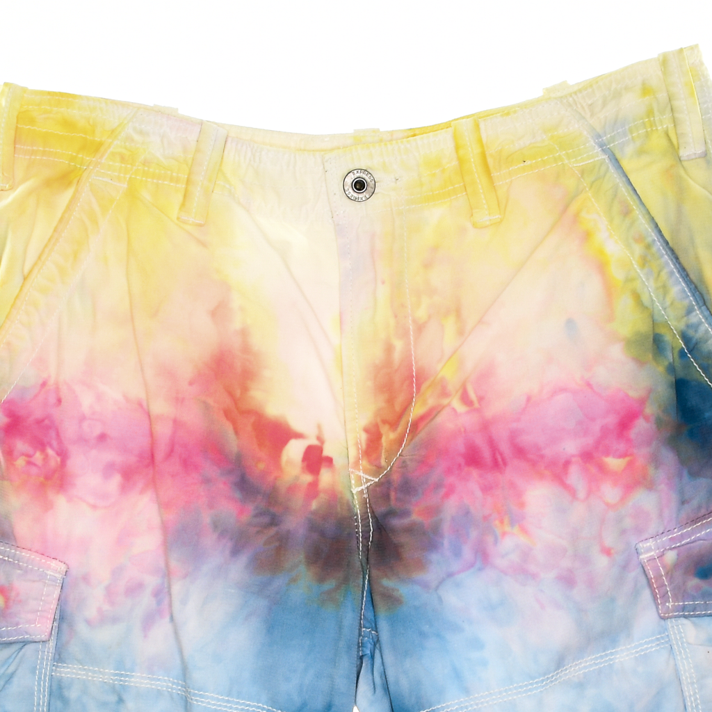 Ice Dye Cargo Shorts