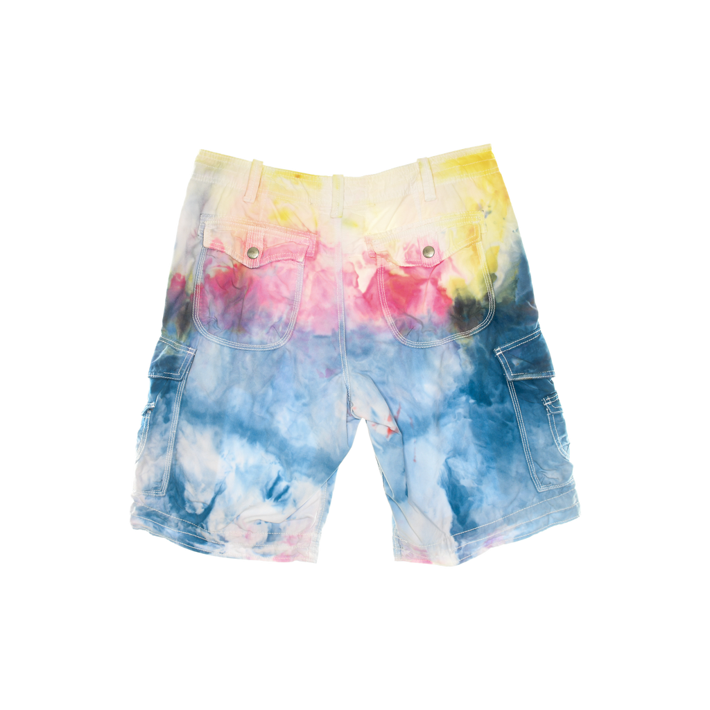 Ice Dye Cargo Shorts