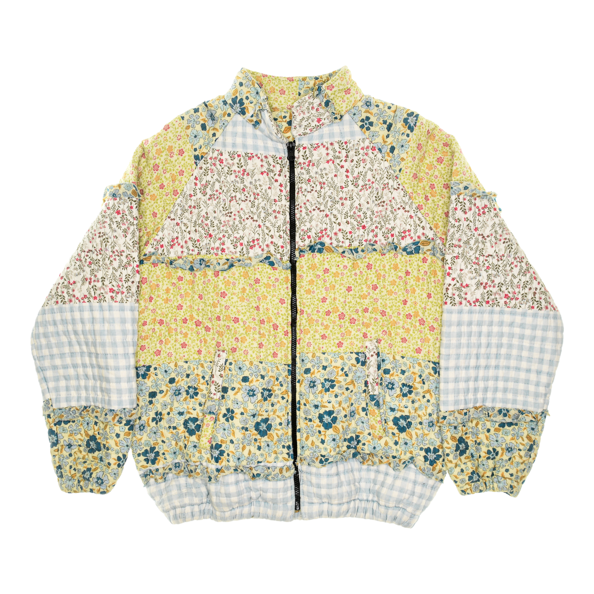 Cottage Core Summer Florals Classic Quilt Bomber
