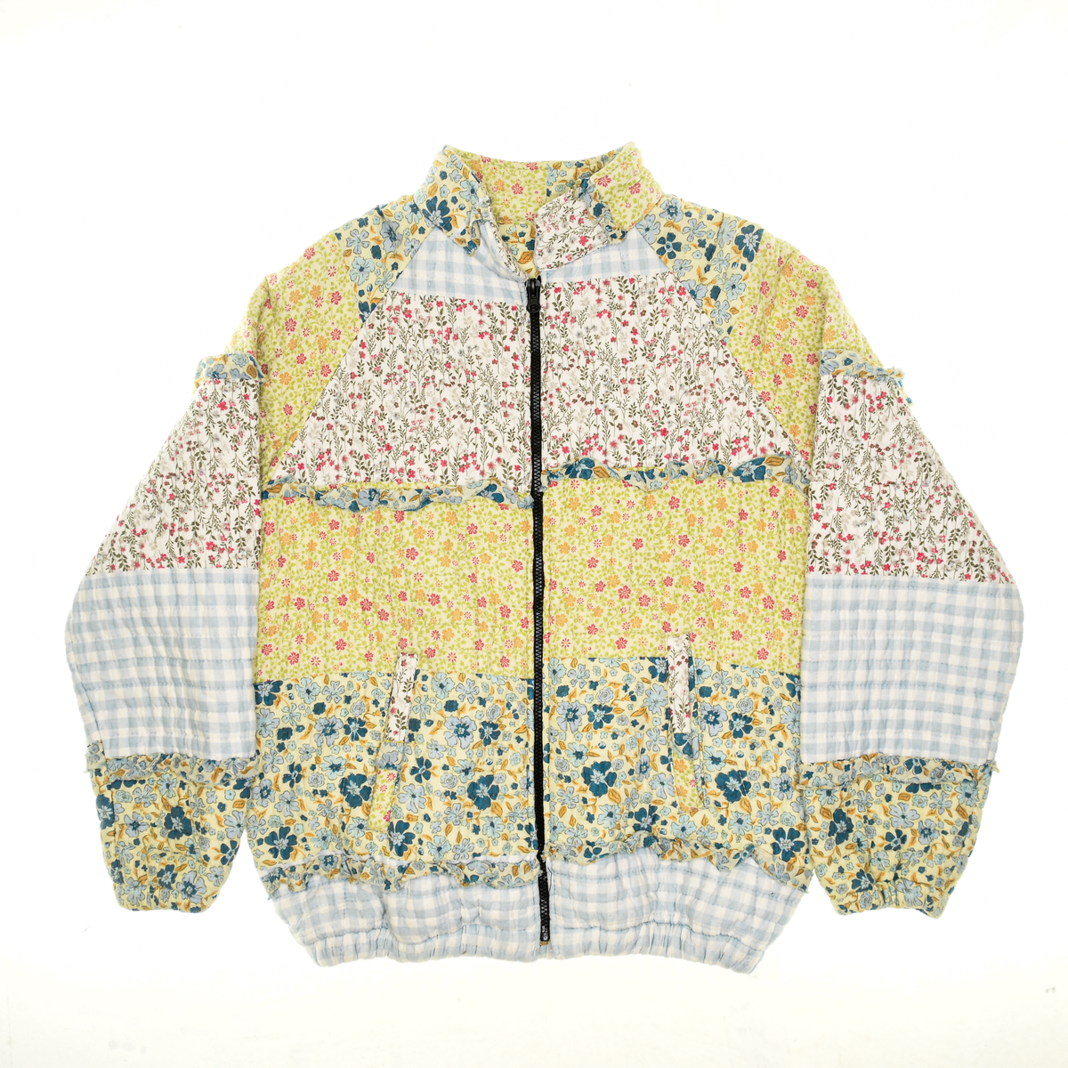 Cottage Core Summer Florals Classic Quilt Bomber