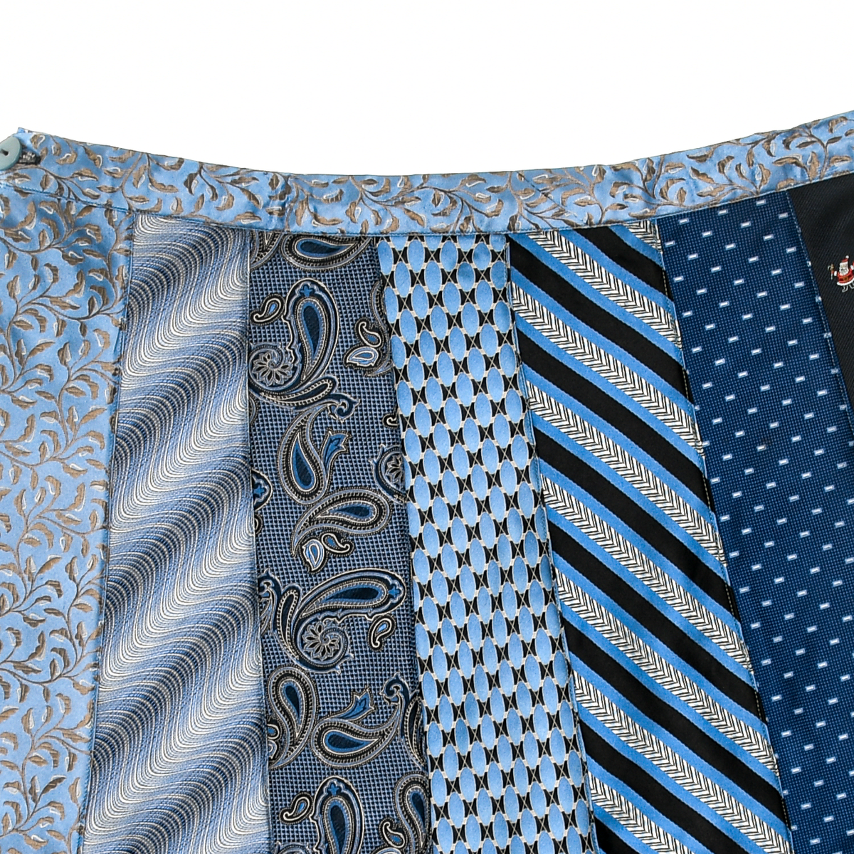 Mixed Blues Tie Skirt
