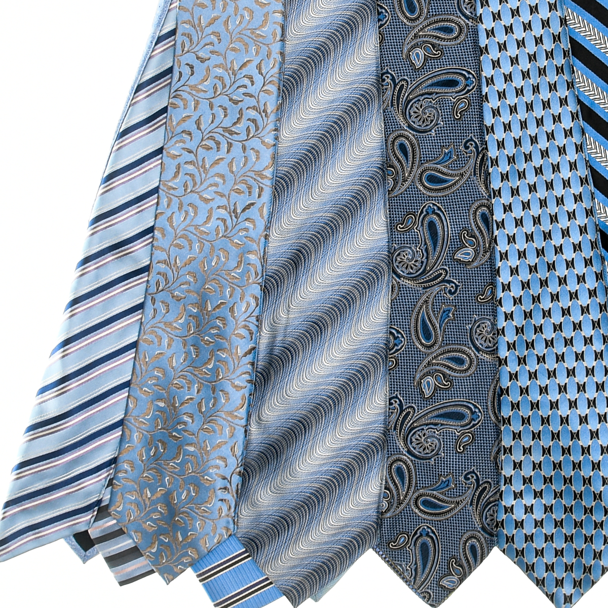Mixed Blues Tie Skirt