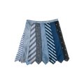 Mixed Blues Tie Skirt