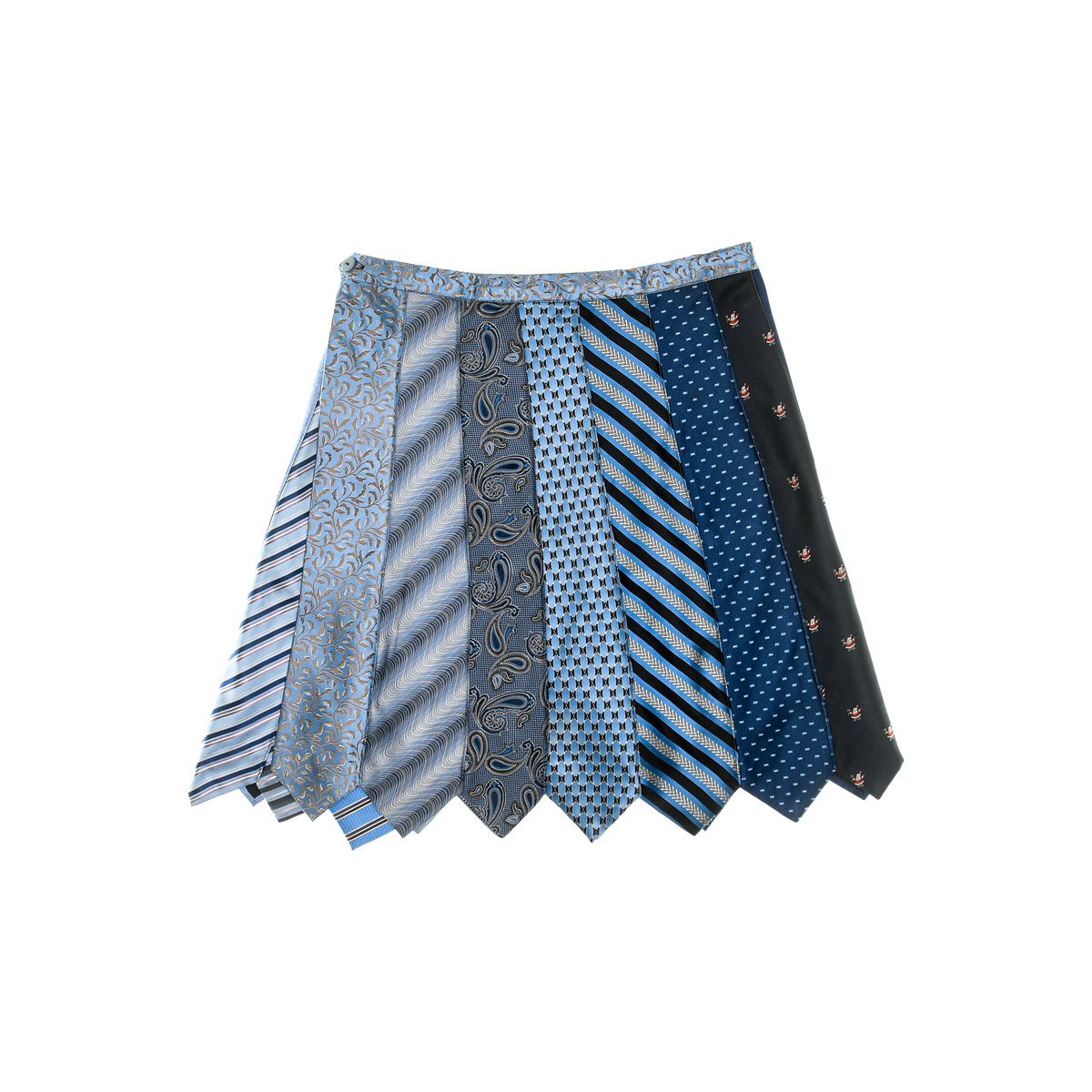 Mixed Blues Tie Skirt