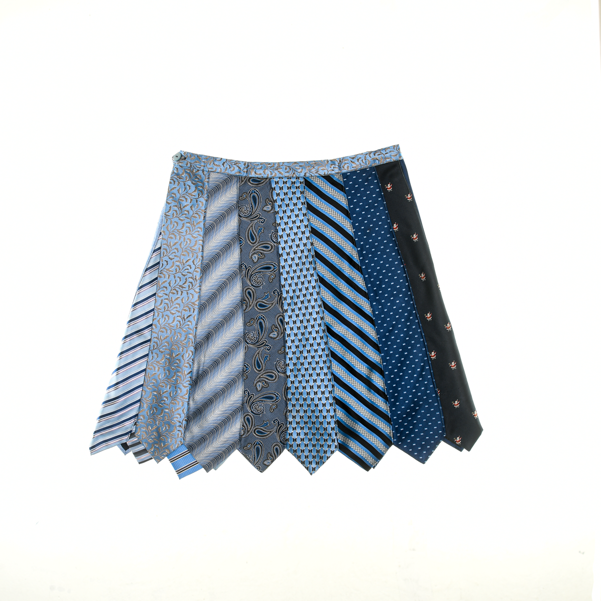 Mixed Blues Tie Skirt