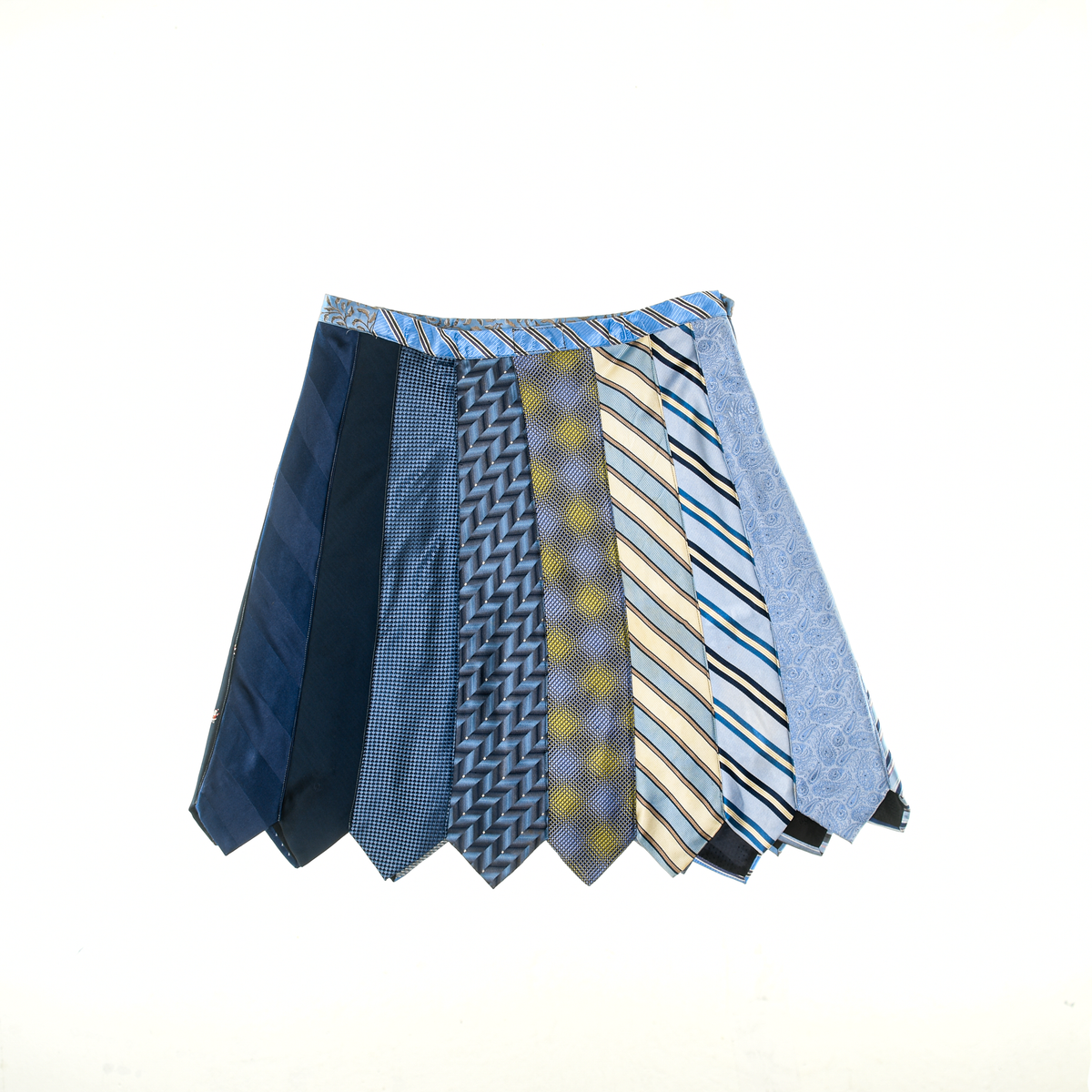 Mixed Blues Tie Skirt