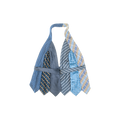 Mixed Blue Tie Halter Top