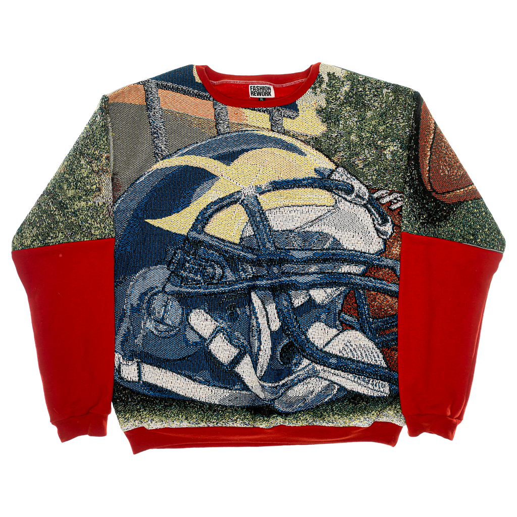 University of Michigan Football Full Tapestry Panel Pullover