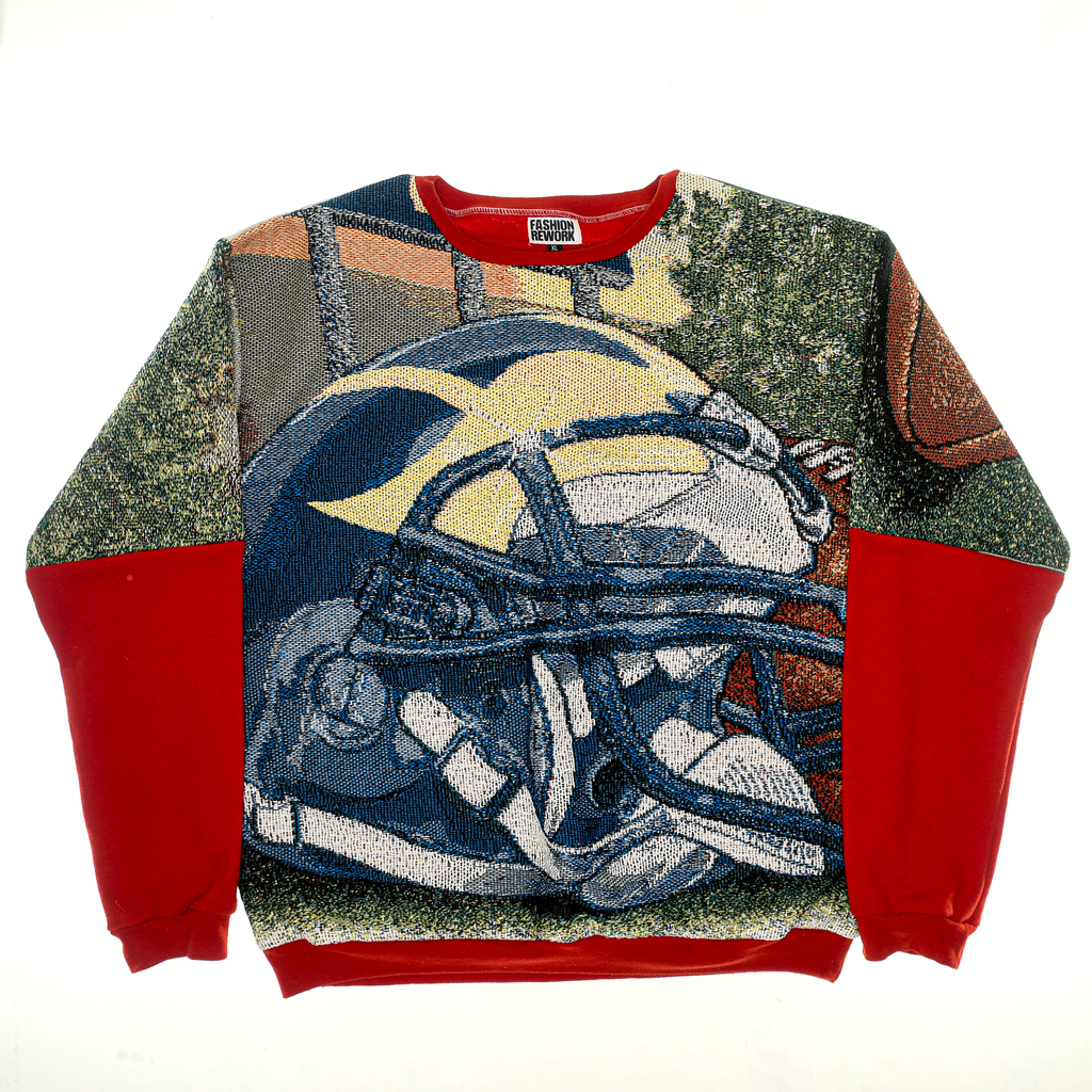 University of Michigan Football Full Tapestry Panel Pullover