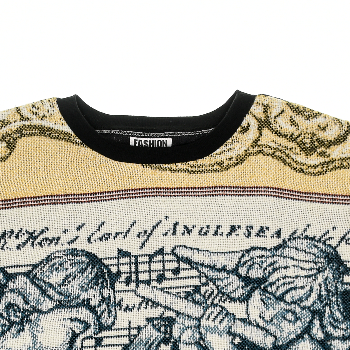 Musical Cherubim Full Tapestry Panel Pullover