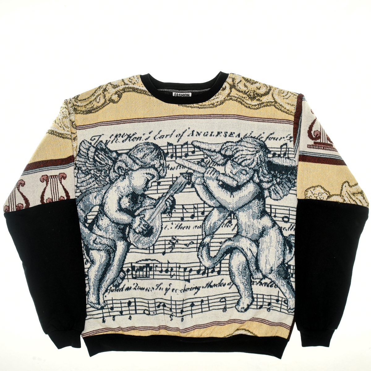 Musical Cherubim Full Tapestry Panel Pullover